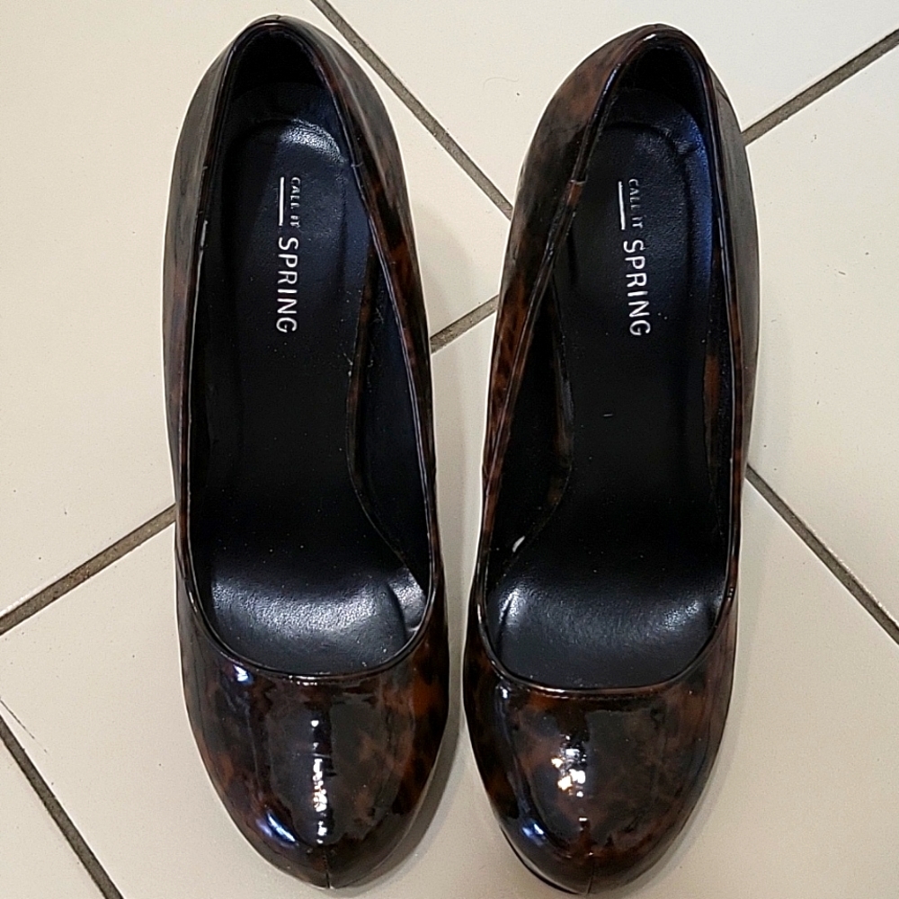 Tortoiseshell Stilettos! Faux-Patent, Super Sexy and Shiny, 7 - Picture 9 of 11